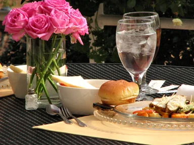 Free Stock Photo: An outdoor table setting