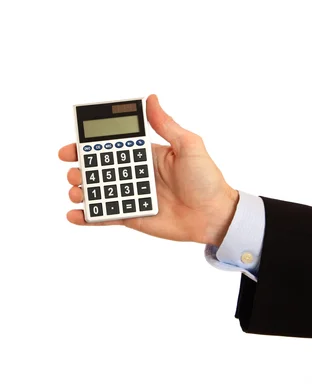 Free Stock Photo: A hand holding a calculator