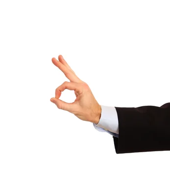 Free Stock Photo: A hand making an ok gesture