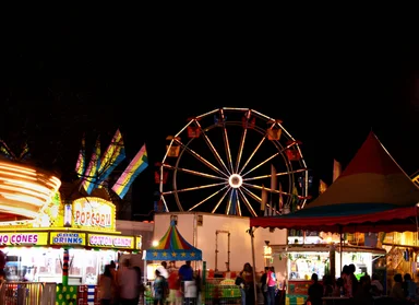 Free Stock Photo: A carnival at night time