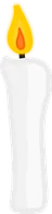 Free Stock Photo: Illustration of a candle with a burning flame