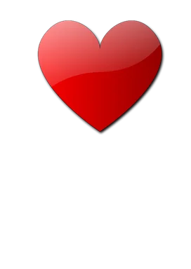 Free Stock Photo: Illustration of a red heart