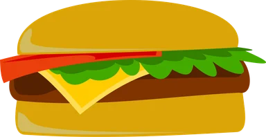Free Stock Photo: Illustration of a cheeseburger