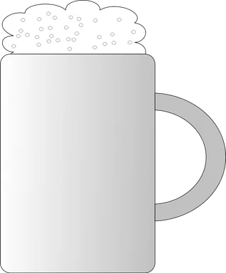 Free Stock Photo: Illustration of a mug of beer