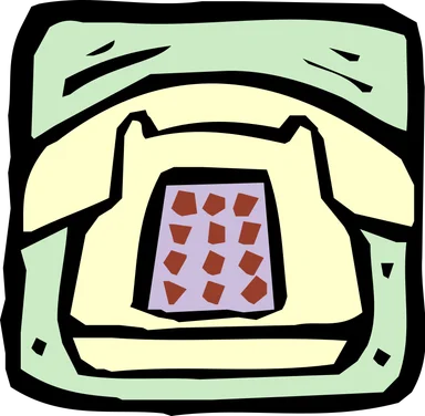 Free Stock Photo: Illustration of a telephone