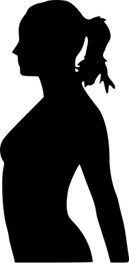 Free Stock Photo: Illustration of a pregnant woman silhouette