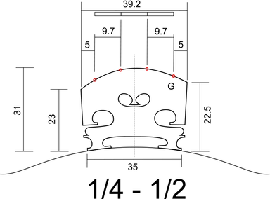Free Stock Photo: Illustration of a violin bridge