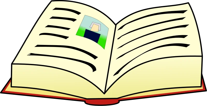 Illustration of an open book : Free Stock Photo