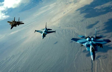 Free Stock Photo: Jet fighters flying in the sky
