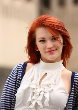 Free Stock Photo: A beautiful young woman in business attire