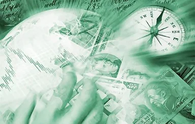 Free Stock Photo: Business collage of money and technology
