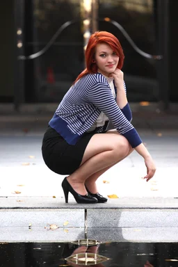 Free Stock Photo: A beautiful young woman in business attire
