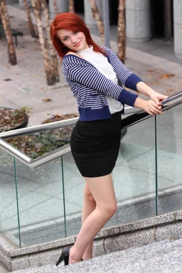Free Stock Photo: A beautiful young woman in business attire