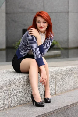Free Stock Photo: A beautiful young woman in business attire