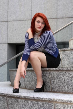 Free Stock Photo: A beautiful young woman in business attire