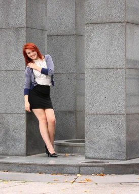 Free Stock Photo: A beautiful young woman in business attire