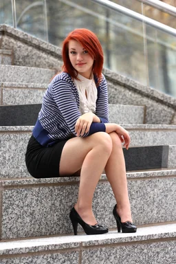 Free Stock Photo: A beautiful young woman in business attire