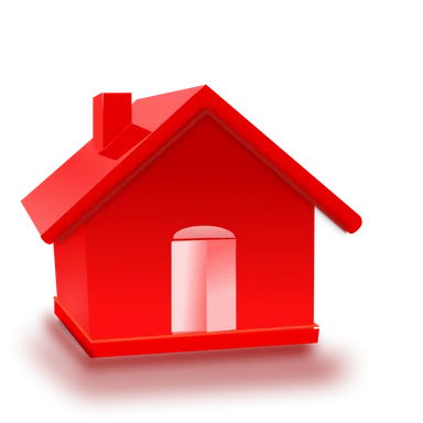 Free Stock Photo: Illustration of a red house