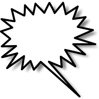 Free Stock Photo: Illustration of a blank cartoon bubble