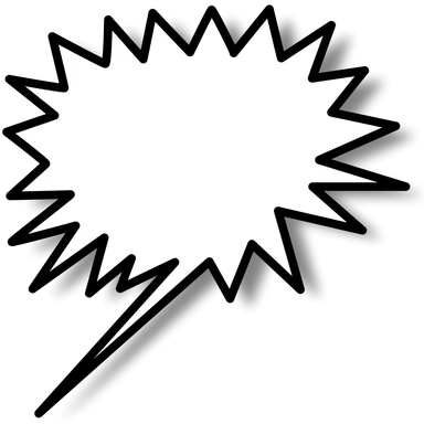 Free Stock Photo: Illustration of a blank cartoon bubble