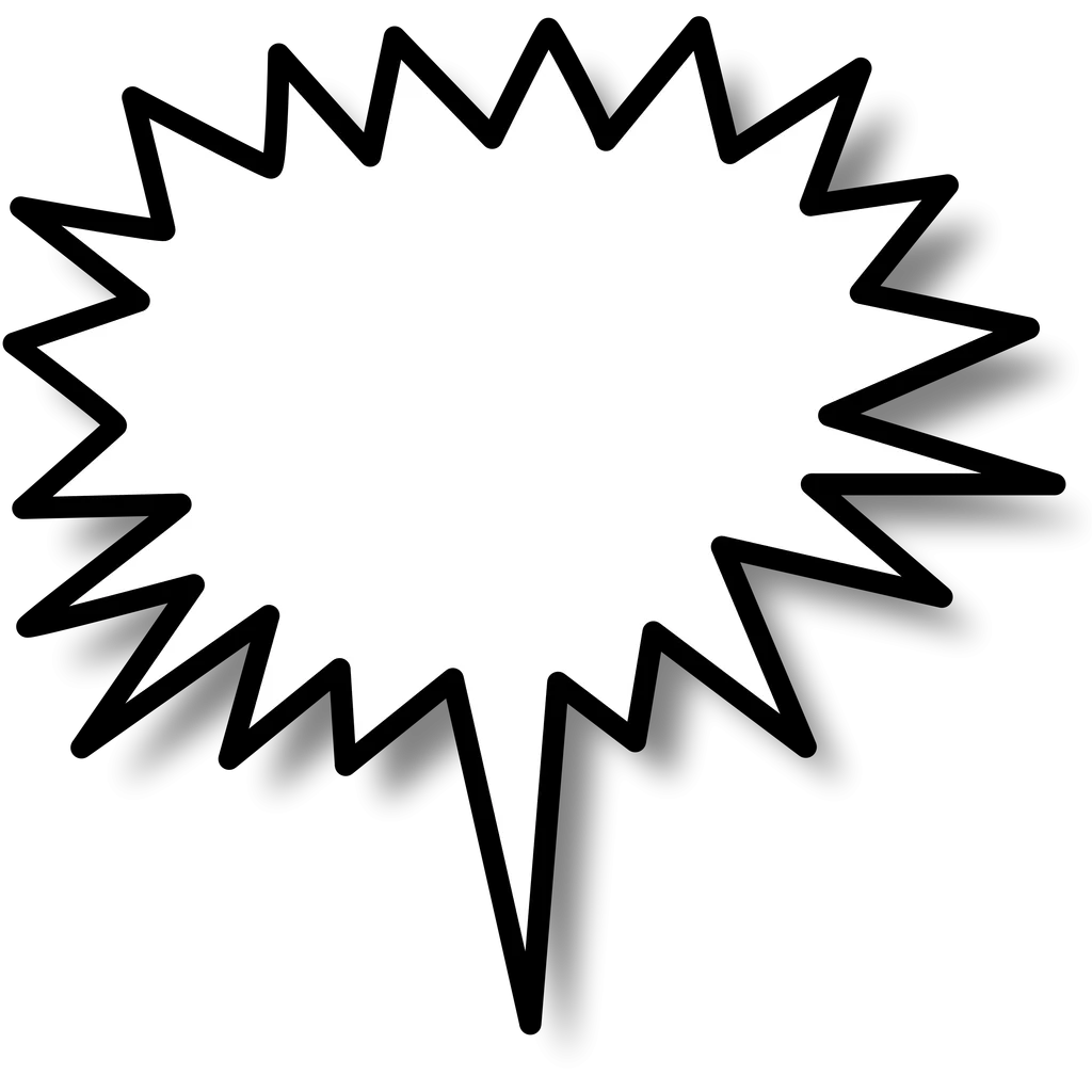 Illustration of a blank cartoon bubble : Free Stock Photo