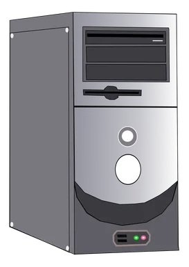 Free Stock Photo: Illustration of a desktop computer case