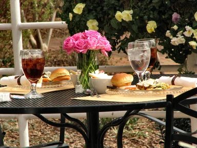 Free Stock Photo: An outdoor table setting