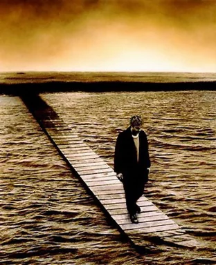Free Stock Photo: Man on edge of dock