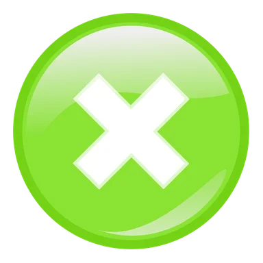 Free Stock Photo: Illustration of a green close button