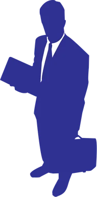 Free Stock Photo: Illustration of a business man's silhouette
