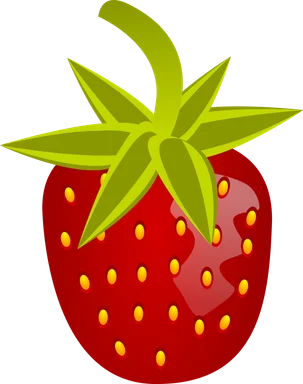 Free Stock Photo: Illustration of a strawberry