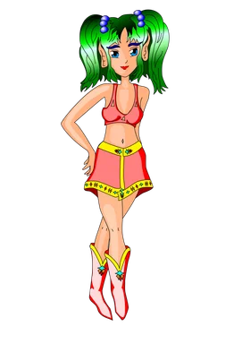 Free Stock Photo: Illustration of a cute elf girl