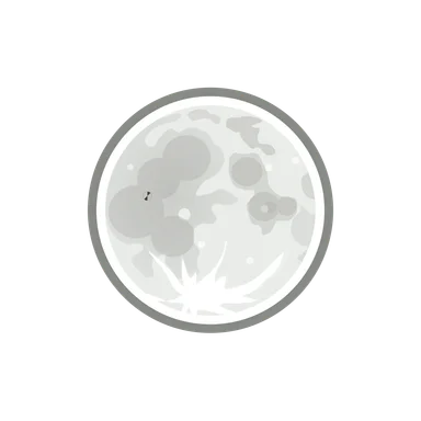 Free Stock Photo: Illustration of the full moon
