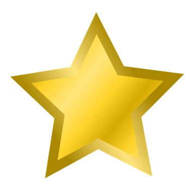 Free Stock Photo: Illustration of a gold star