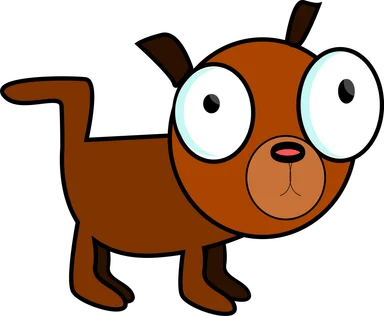 Free Stock Photo: Illustration of a cartoon dog