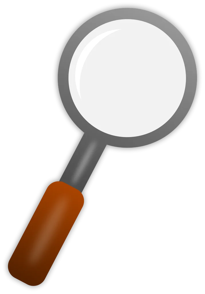 Illustration of a magnifying glass : Free Stock Photo