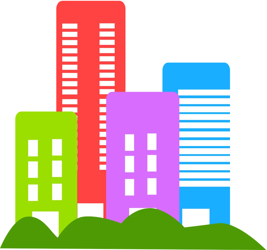 Illustration of city buildings : Free Stock Photo