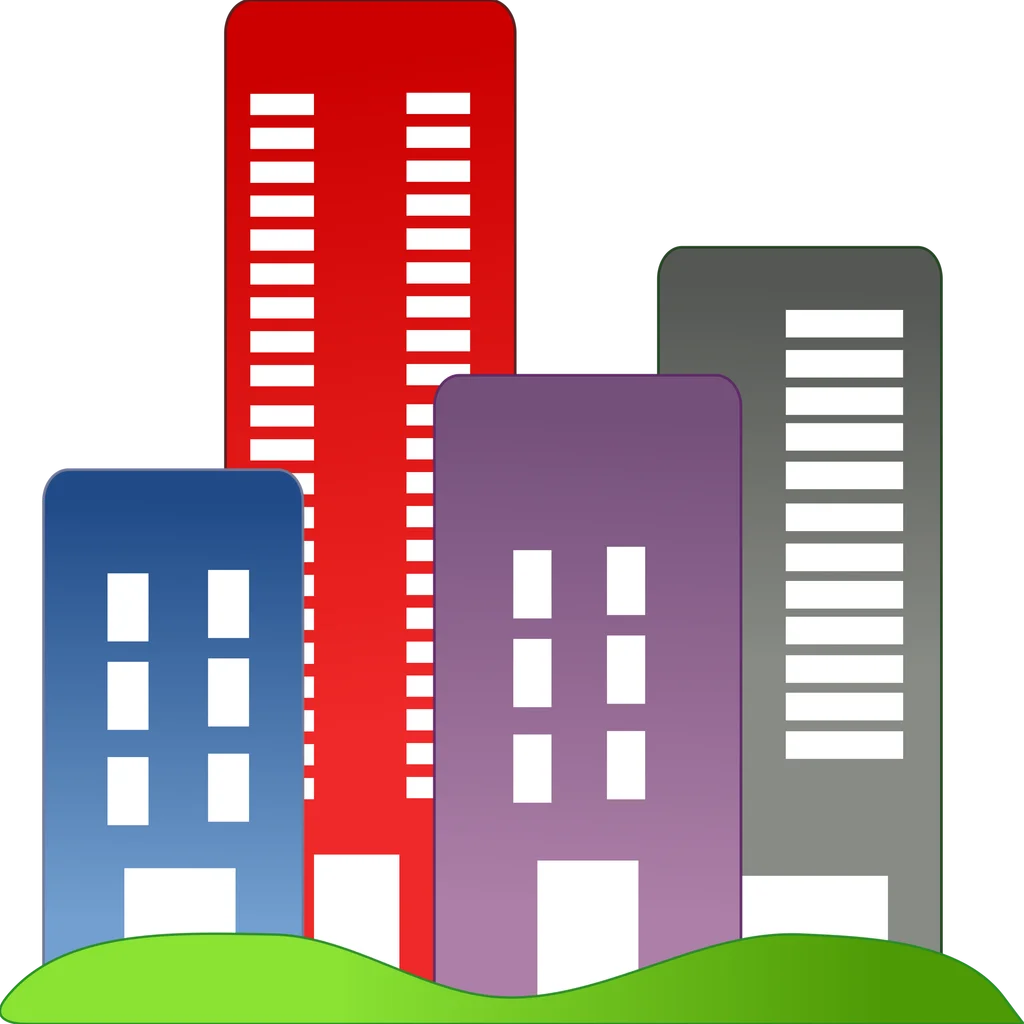 Illustration of city buildings : Free Stock Photo