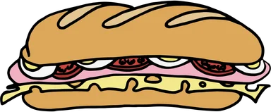 Free Stock Photo: Illustration of a sandwich