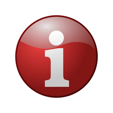 Free Stock Photo: Illustration of a red information button