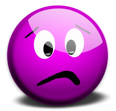 Free Stock Photo: Illustration of a purple smiley face