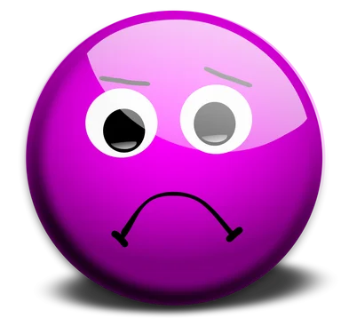 Free Stock Photo: Illustration of a purple smiley face