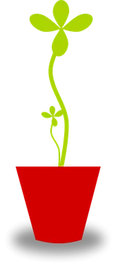 Free Stock Photo: Illustration of a potted plant
