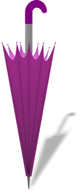 Free Stock Photo: Illustration of a purple umbrella