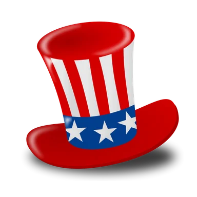Free Stock Photo: Illustration of a 4th of July hat