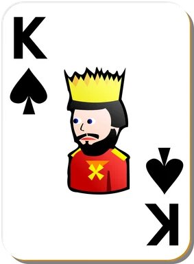 Free Stock Photo: Illustration of a King of Spades playing card
