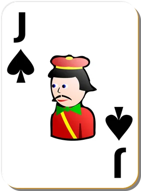 Free Stock Photo: Illustration of a Jack of Spades playing card