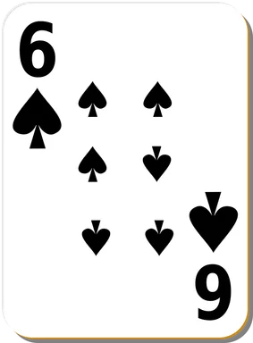 Free Stock Photo: Illustration of a Six of Spades playing card