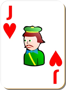 Free Stock Photo: Illustration of a Jack of Hearts playing card