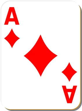 Free Stock Photo: Illustration of an Ace of Diamonds playing card
